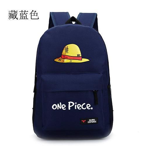 Product Introduction of Anime Pirate Luffy Straw Hat Bag Backpack Men's and Women's Backpacks Travel Simple Canvas Bag 1