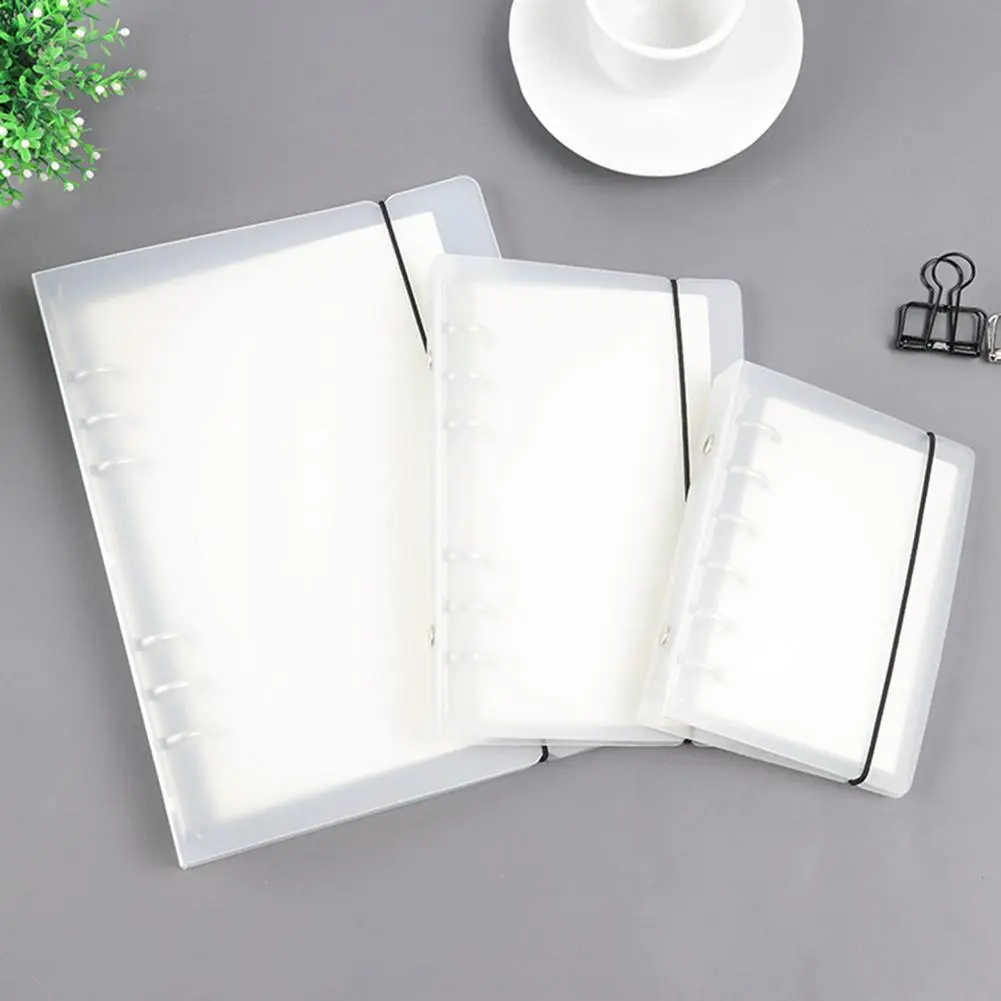 PP A5 A6 A7 B5 Spiral Notebook Cover Transparent Matte Binder Cover for Diary Planner Paper Book #302786