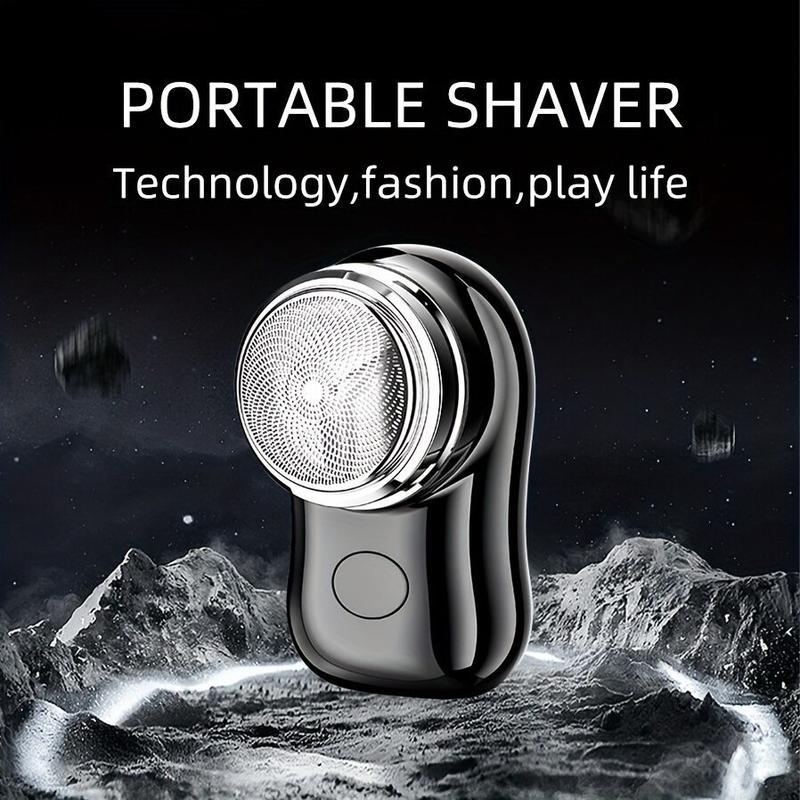 ￼Máy Cạo Râu Mini 6 Lưỡi Kép Tự Mài- dao cạo râu điện chống nước cổng sạc USB siêu nhanh 4