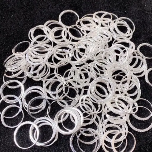 Nhẫn nữ 1 hàng đá nhỏ xinh - THJ SILVER 3