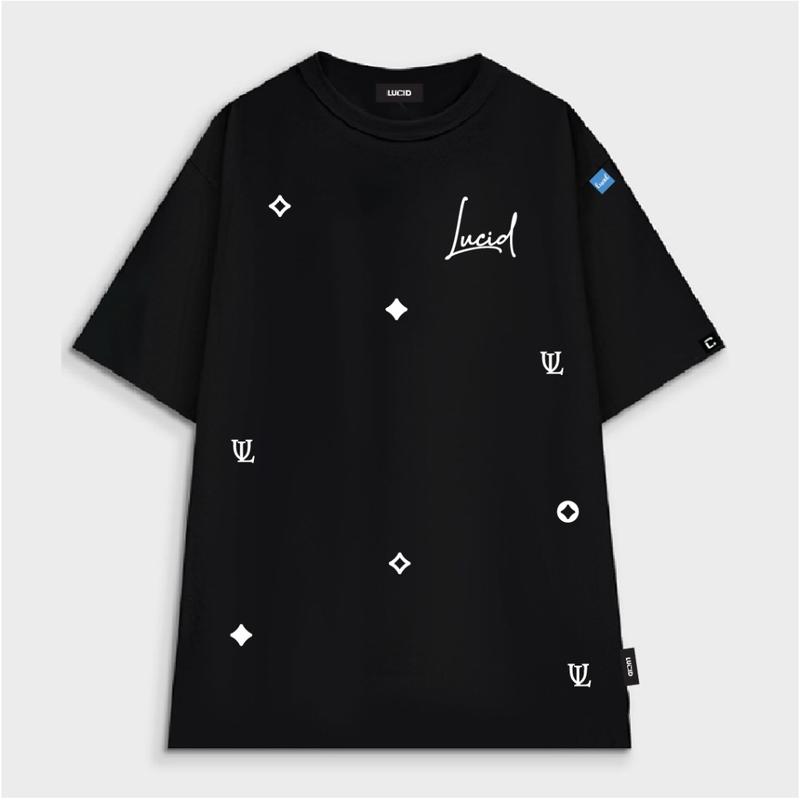 Cộc tay ins Áo Thun Local Brand Unisex LUCID LUXURY Nam Nữ Tay Lỡ From Rộng Chất CottonT shurt 0