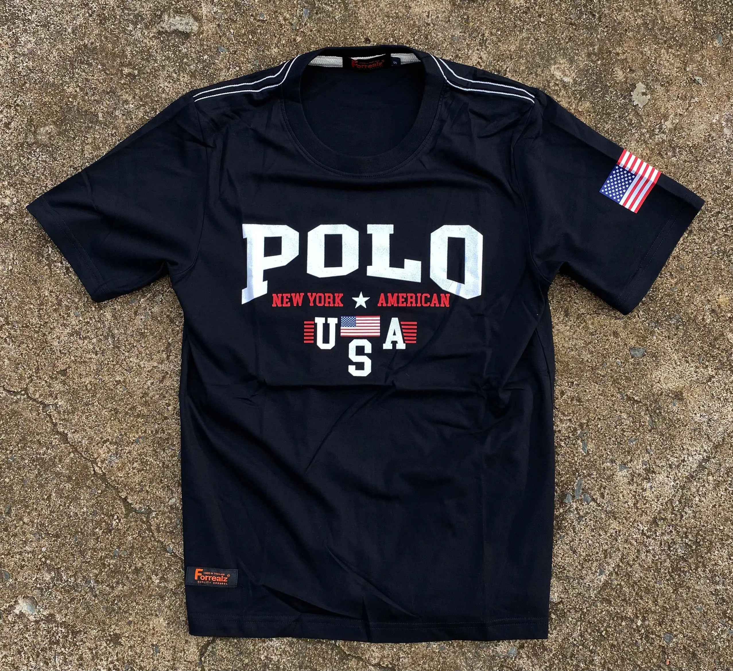 Áo thun nam ,nữ cổ tròn chất thun cotton thái lan polo USA