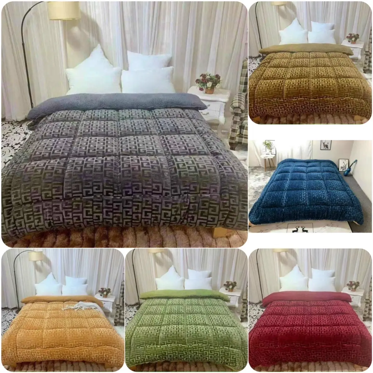 Chăn Lông Cừu Chữ Vạn Đại Hàn - Bất Chấp Cái Lạnh Mùa Đông - Cân Nặng : 3kg