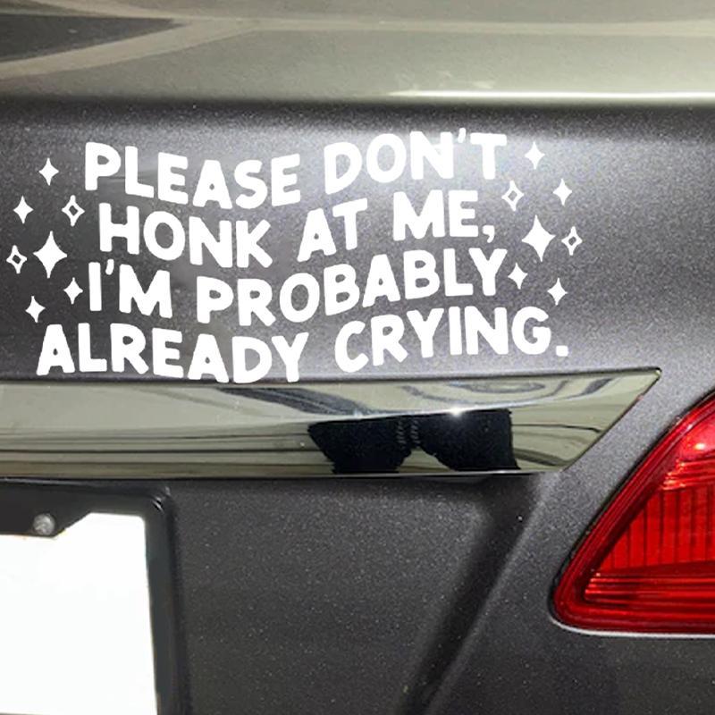 Funny Slogan Car Bumper Sticker, Trendy Car Decal Sticker, Cute Car Decorative Sticker, Universal Car Exterior Decoration Accessories for Women & Men 3