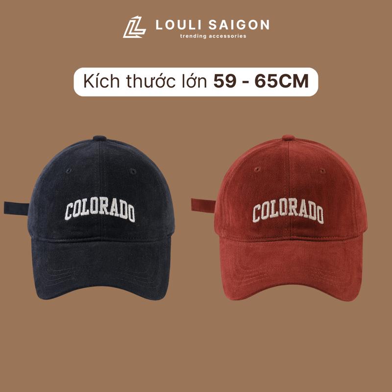 Mũ lưỡi trai nam nữ Colorado Form to LOULI SAIGON nón lưỡi trai kaki cao cấp M78
