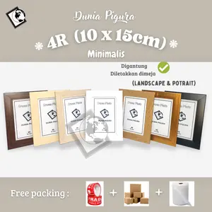 Bingkai Foto 4R (10x15cm) PAKAI KACA Minimalis / Frame Foto minimalis / Pigura photo / Photo Frame / pigura poto
