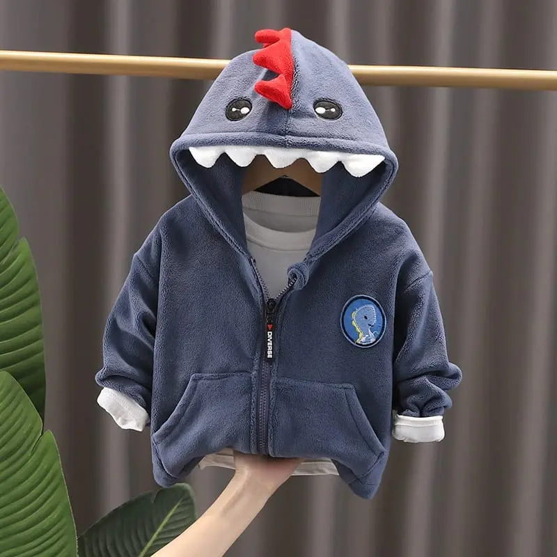 Brownieground Atasan Jaket Anak Laki-Laki Dan Perempuan Usia 6 Bulan - 5 Tahun Keren Motif Dino Lucu | Jaket Bayi Import Premium Jkt-7718 1