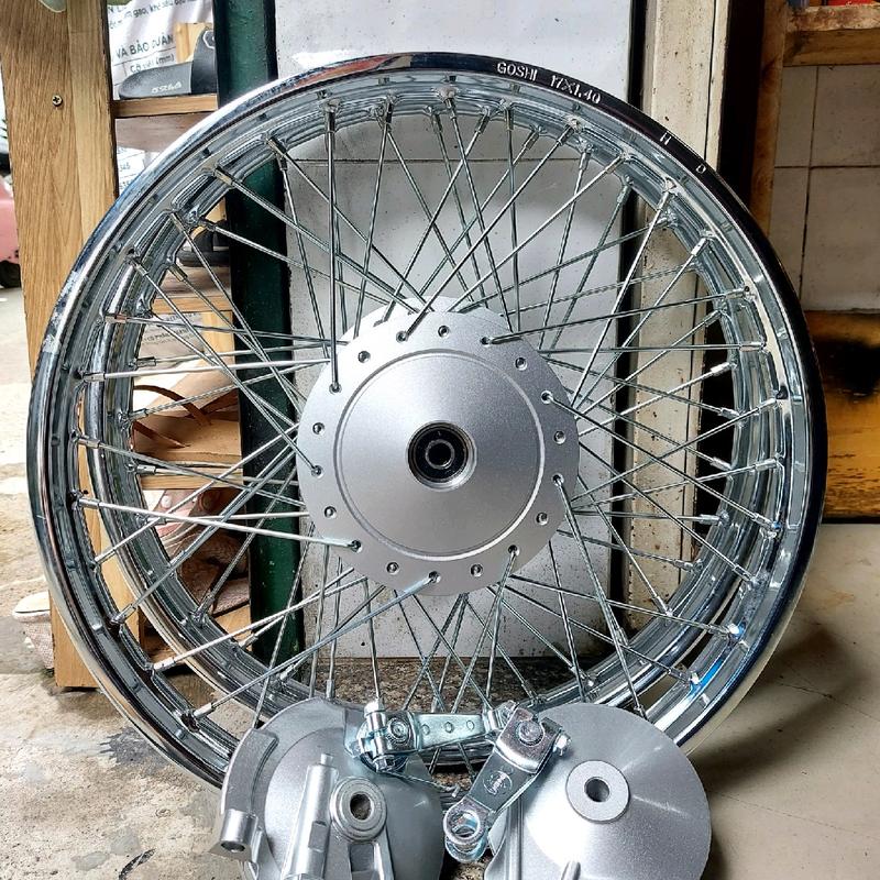 bánh căm xe máy wave S110, A110 zin theo xe [ 2 bánh trước sau ] Niềng gôshi Phụ Kiện Phụ Tùng