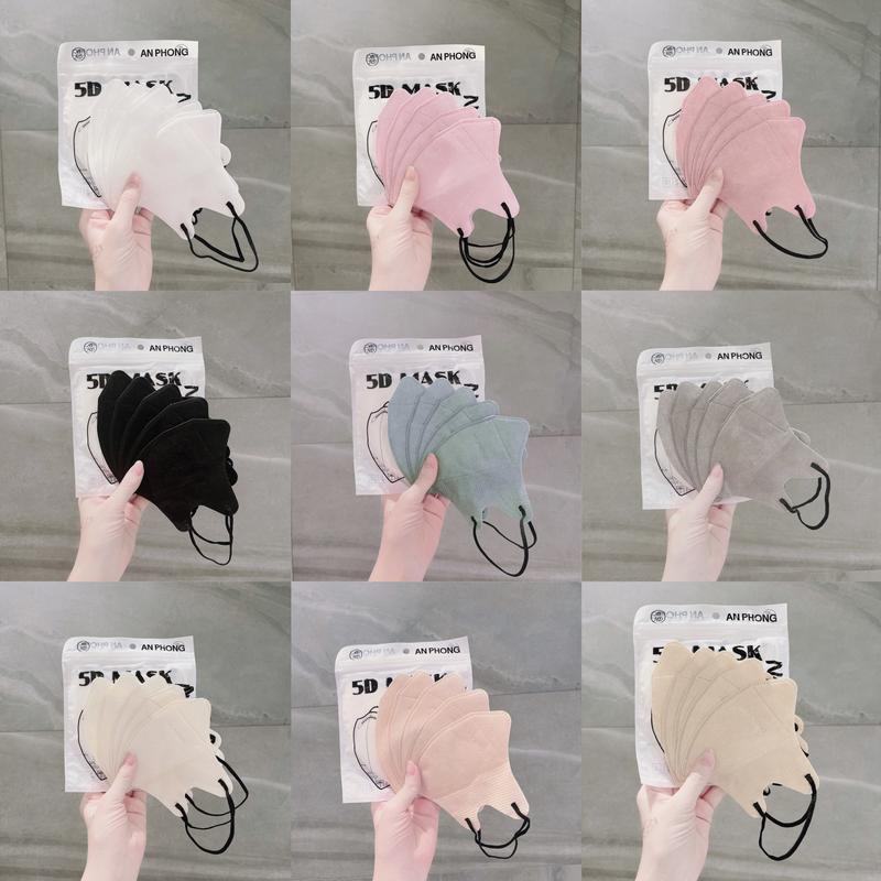 TRỢ GIÁ - 200 cái khẩu trang 5D AN PHONG màu Thái Lan hottrend, 3 lớp kháng khuẩn dùng 1 lần, Phụ Kiện Che Mặt cho Nam và Nữ Accessories Voi