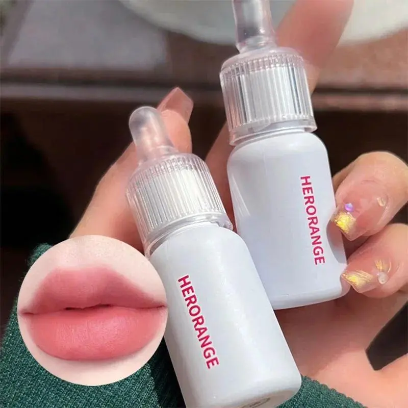 6 Colors Velvet Matte Dyeing Lip Gloss Moisturizer Non-Stick Cup Ink Lipstick Waterproof Long Lasting Lip Tint Korean Cosmetics Makeup Glossy