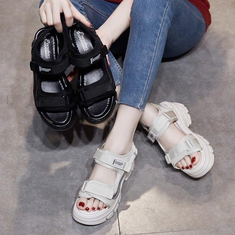 Dad Sandal, Dành Cho Nữ, Hàng Mới Về Mùa Hè 2024, Giày Đế Bằng, Phổ Biến Trong Thể Thao, Đế Mềm, Thích Hợp Cho Bữa Tiệc Bãi Biển, Giày Thường Ngày Thường Ngày Cho Nữ DéP Shoes 3