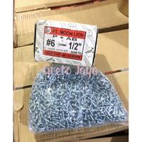 Gambar ( Skrup Muncul 6x1/2 ) 1 Dos Tapping Screw Sekrup MOON LION Moonlion Kepala Bulat 6 x 1/2 inch in PH dari Greto Jaya Kota Surabaya 2 Tokopedia