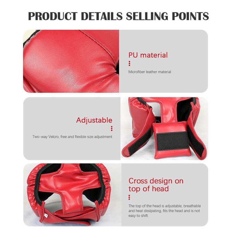 Product Introduction of Boxing Helmet Kids Adults Muay Thai Training Sparring Gym N1F5 Taekwondo Boxing Headgear Head M2J7 30