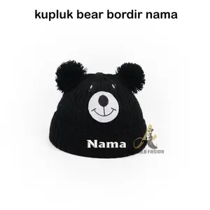KUPLUK Bayi BORDIR BEAR GRATIS TAMBAH NAMA