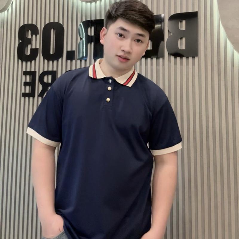 ÁO POLO MÀU XANH THAN CHẤT CO DÃN 4 CHIỀU THOÁNG MÁT PL: 3 Nam Menswear