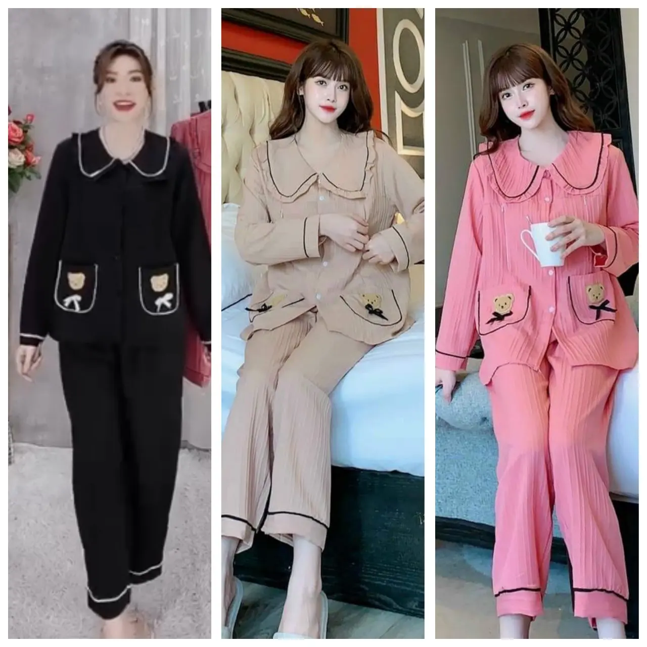 (Có size từ 45-110kg)Bộ đồ bầu và sau sinh Bigsize chất đũi gân cực xinh