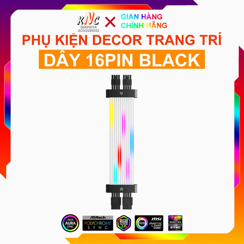 Dây Nguồn Nối Dài Coolmoon ME210 Led ARGB Hiệu Ứng Sao Băng Như Lian Li Đồng Bộ Mainboard 3