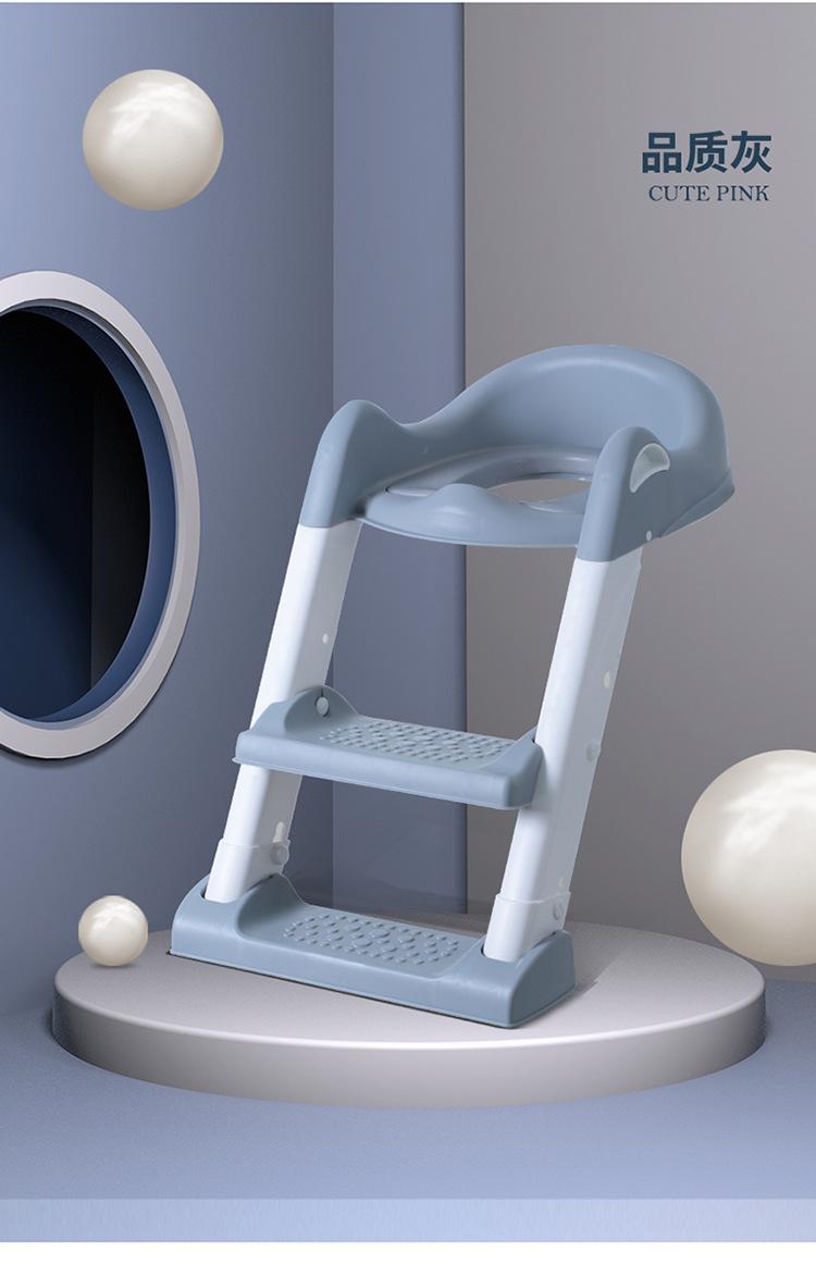 Product Introduction of Children's Toilet Seat Stool Ladder Style Boys and Girls Baby Step Folding Frame Cushion Potty Seat Kids Infant Urinal 29