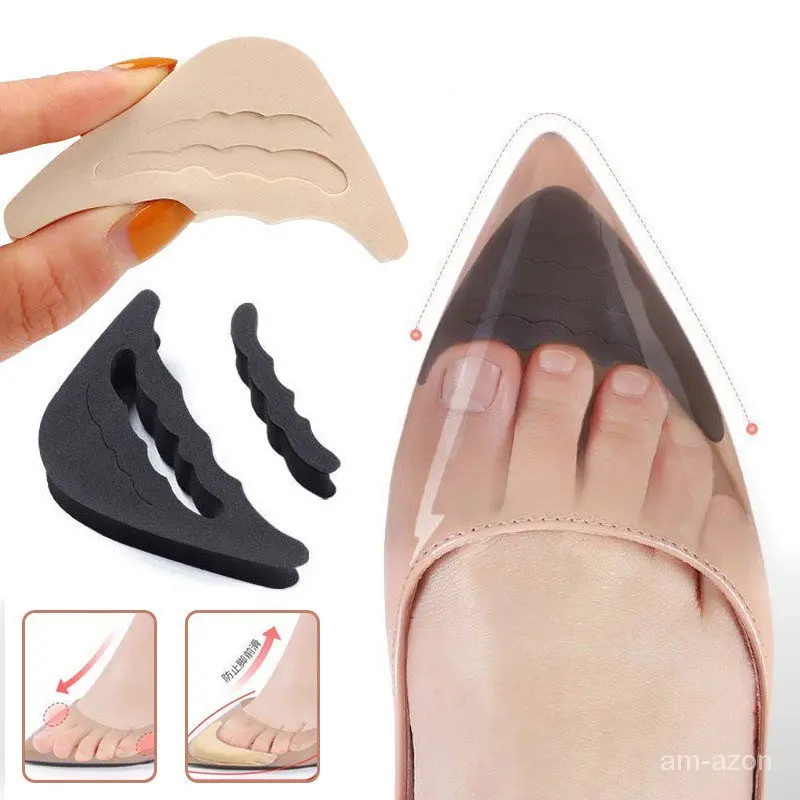 Insole Tumit Tinggi, Untuk Wanita, Sisipan Separuh Kaki Depan, Palam Kaki, Kusyen, Pelindung Melegakan Sakit Hitam Lelaki Shoe Kasual