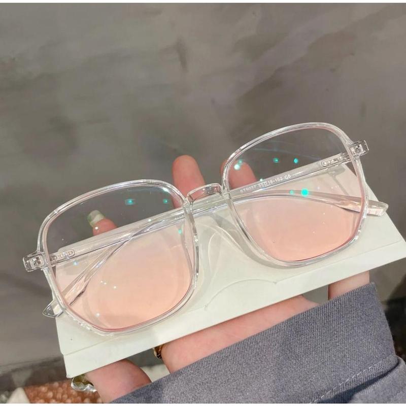 Product Introduction of Kawaii Anti-UV Glasses Girlish Square Frame Korean Style Blush Glasses Reading Glasses Presbyopia Eyeglasses Women Sunglasses 8