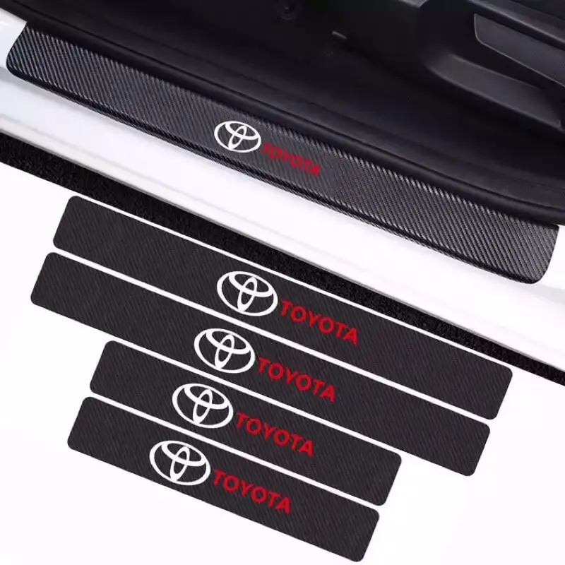 Stiker Mobil Sillplate Toyota Carbon 3D Pelindung Pintu Samping Sticker Car 0