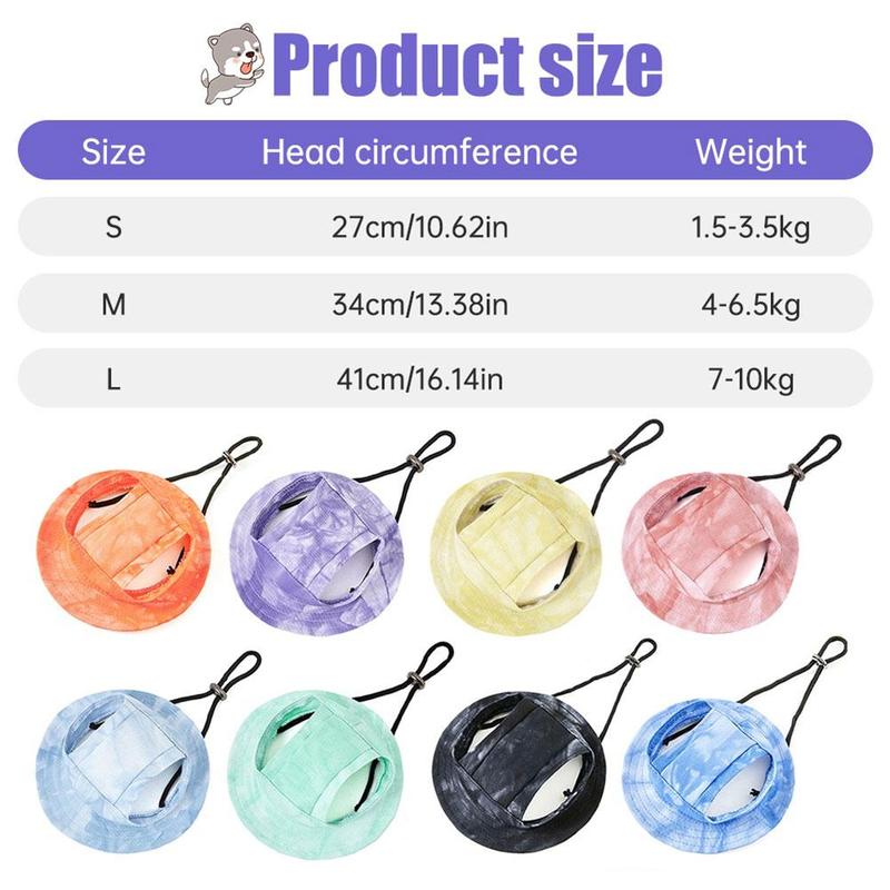 Product Introduction of Dog Cat Sun Hats Dog Baseball Cap Pet Hats For Small Medium Dogs Cats With Ear Holes Adjustable R2T6 32