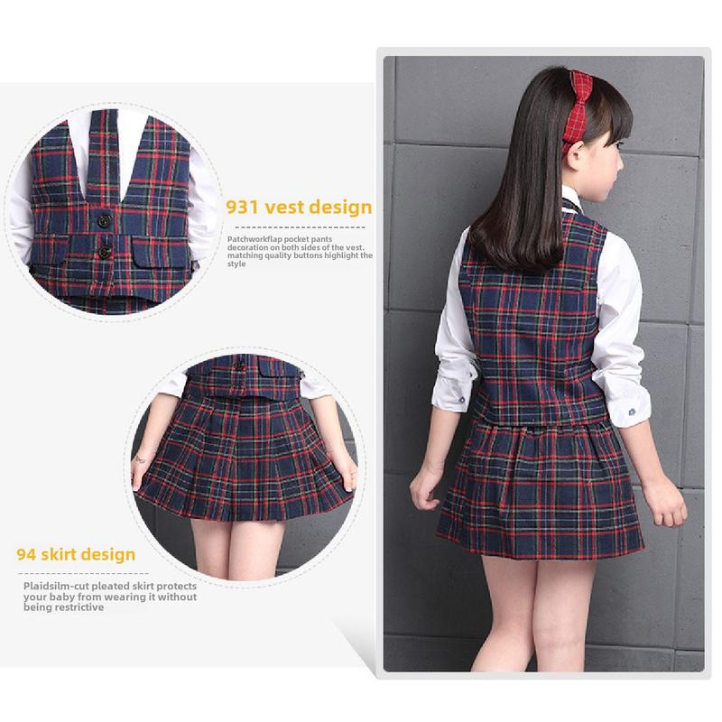 Product Introduction of Children's Spring and Autumn Elementary School Uniform Set College Style Class Uniform Boys and Girls Kindergarten Uniform Graduation 7