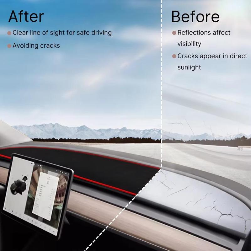 Car Dashboard Sunshade Mat, Anti-slip Car Dashboard Sunshade Pad, Car Interior Accessories for Toyota RAV4 2019-2021 7