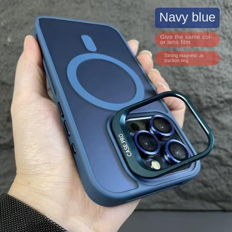 Product Introduction of Lens Holder Compatible with iPhone 16 Pro Max Phone Case Hollow Heat Dissipation Apple 15 Matte Magnetic Suction 14 Hard Cover 30