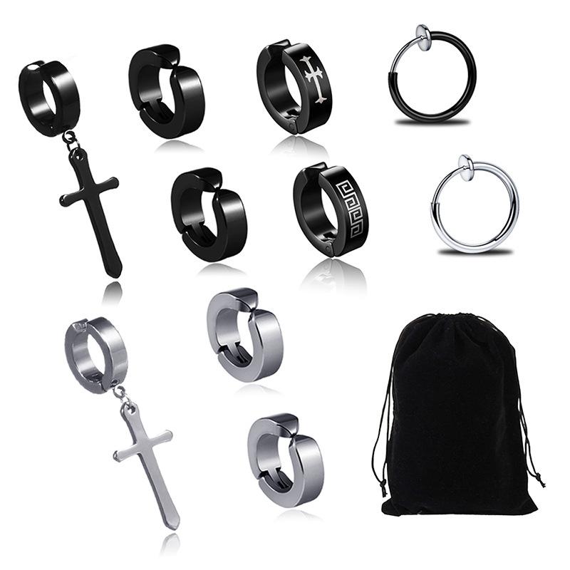 Khuyên tai nam không cần bấm lỗ, khuyên giả ALL in One cực chất nhiều lựa chọn (1 chiếc)