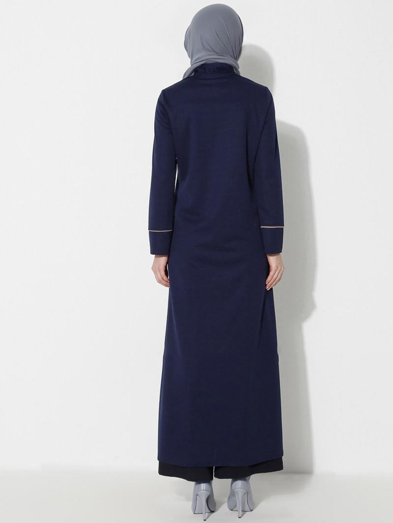 Product Introduction of Clearance Cross-Border Foreign Trade Muslim Clothing Abaya Cardigan Coat Long Zipper Autumn Clothing Dress Middle East 13