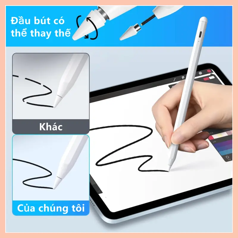 Bút cảm ứng Android Stylus đa năng Bút chì cảm ứng cho IOS điện thoại di động Bút vẽ điện dung 2