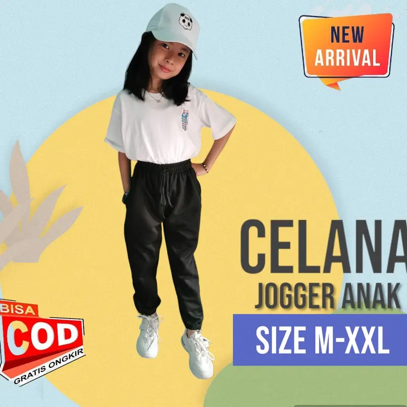 JOGGER SWEATPHAN ANAK / CELANA JOGER ANAK PRIA WANITA / JOGGER ANAK TANGGUNG USIA 6-13 TAHUN celana anak laki laki Fashion 2