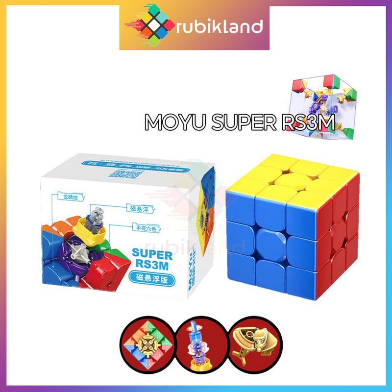 Rubik 3x3 Super RS3M 2022 Maglev MoYu MF3RS3 M Rubic Nam Châm 3 Tầng Stickerless 3x3x3