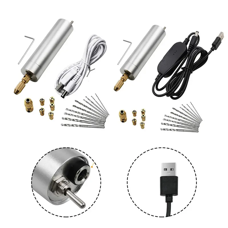 Máy Xay Điện Mini, Để Mài Và Đánh Bóng, Máy Khoan Điện Và Bộ Bút Khắc 0