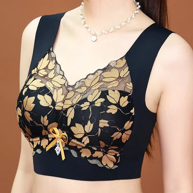 Áo Vest Thể Thao Cho Nữ, Với Ngực Lớn, Hiển Thị Kích Thước Nhỏ Áo Ngực Nâng Ngực, Mỏng, Liền Mạch, Không Dây, Áo Ngực Ren Thu Nhỏ Ngực áo  quây
