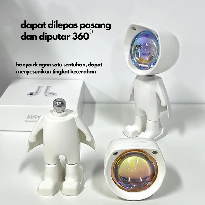 PPLUS lampu Sunset  Projie/lampu led kamar/lampu led kamar estetik//promo elektronik termurah cable lamp projector 4