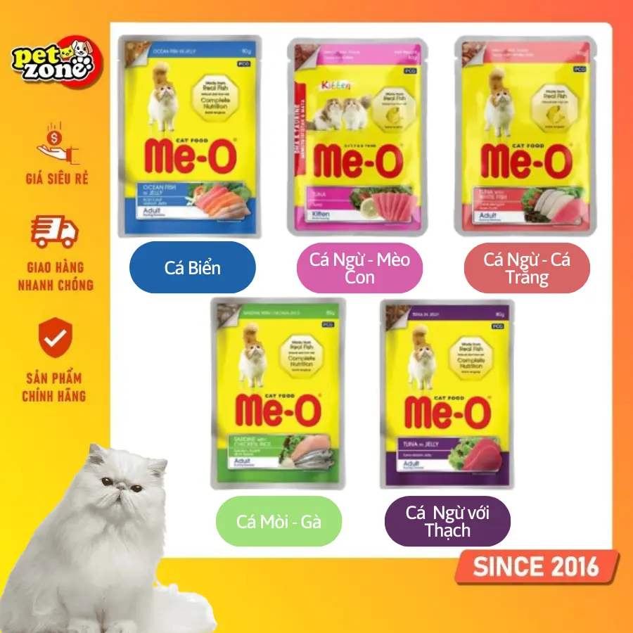 Pate cho mèo Me-o 80g (Nhiều vị - Date xa - Chính Hãng)