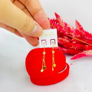 [Free cincin] Anting juntai panjang cantik Titanium Elegan Earrings