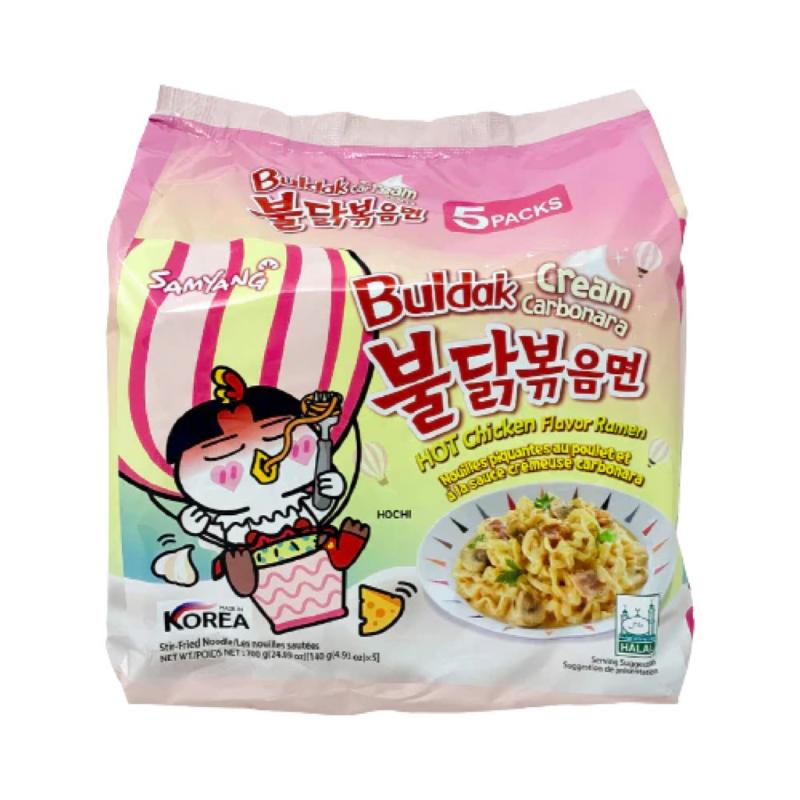 Combo 5 gói mì khô gà cay cream 140g/1 gói