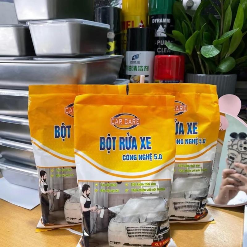  CAR CARE Bột Rửa Xe Không Chạm Công Nghệ 5.0 Tạo Độ Bóng Tiết Kiệm Thời Gian Bảo Vệ Sơn Xe Thân Thiện Với Môi Trường 