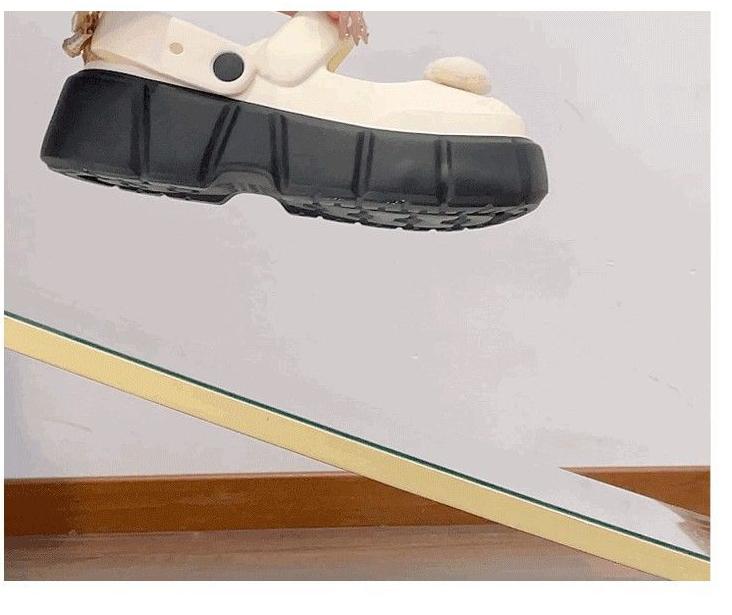 Product Introduction of 2024 New Bow Mary Jane Pump Women's Eva Thick Bottom for Outdoors Sandals Non-Slip 18