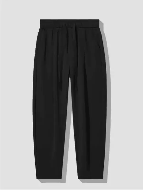 Quần dài Baggy nam HUMAN cạp chun chất thun co giãn cao cấp thấm hút mồ hôi thoáng mát thanh lịch Menswear 1