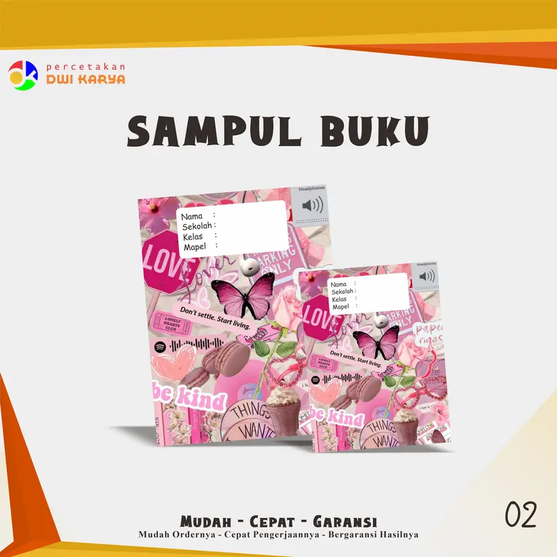 Sampul Buku Tema Barbie (2) Uk 21x16 Cm Bisa Request Ukuran 2