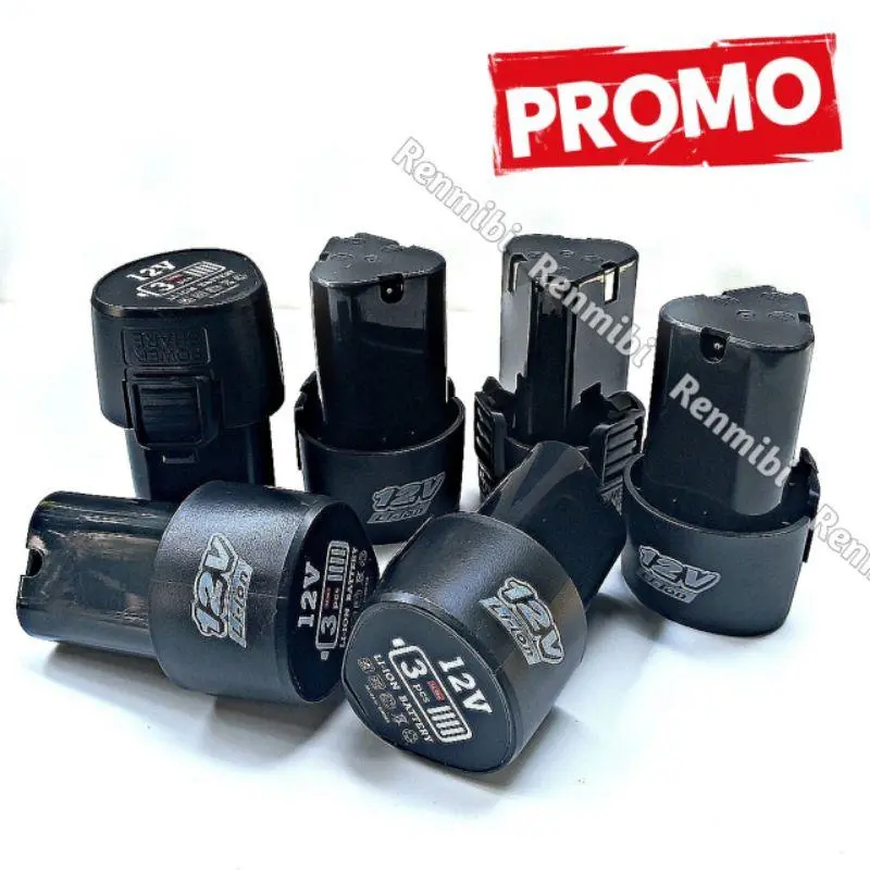 baterai batrai bor cordless 12v volt batre 0