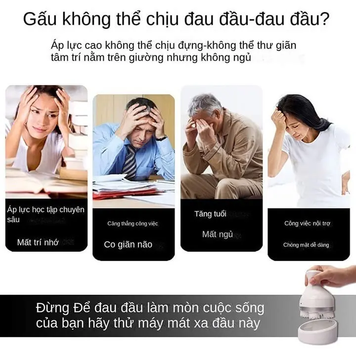 Máy masage da đầu cầm tay,máy massage đầu dưỡng sinh giúp giảm mệt mỏi căng thẳng-HAKATASHOP/SP15569. 2