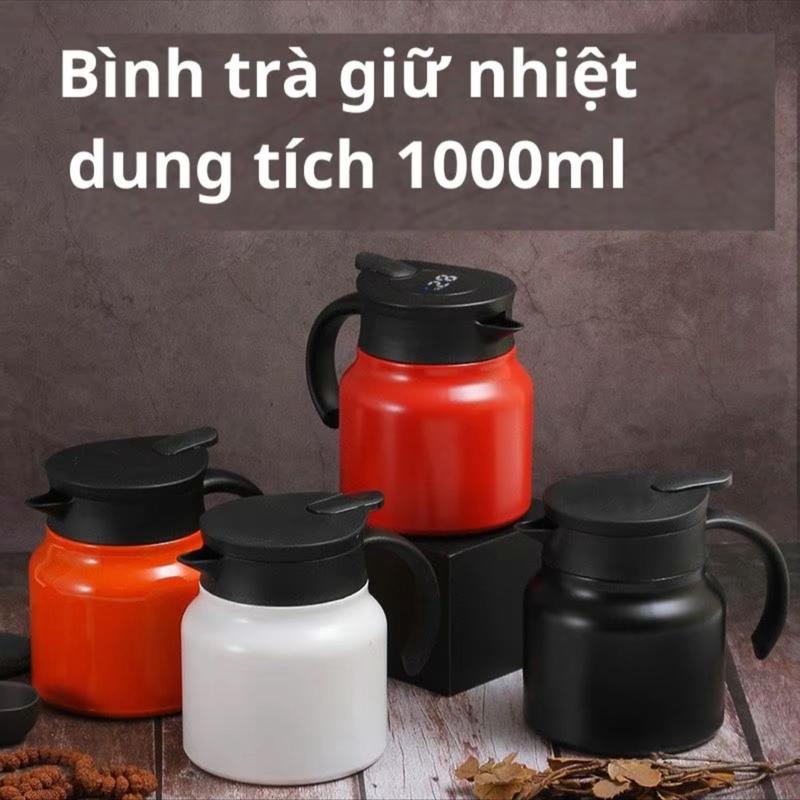 Bình Trà Giữ Nhiệt Có Lưới Lọc Trà Lõi Inox 316 Đung Tích 1 lít Ấm Pha Trà Giữ Nhiêt Cao Cấp Giữ Nhiệt Cao Cấp