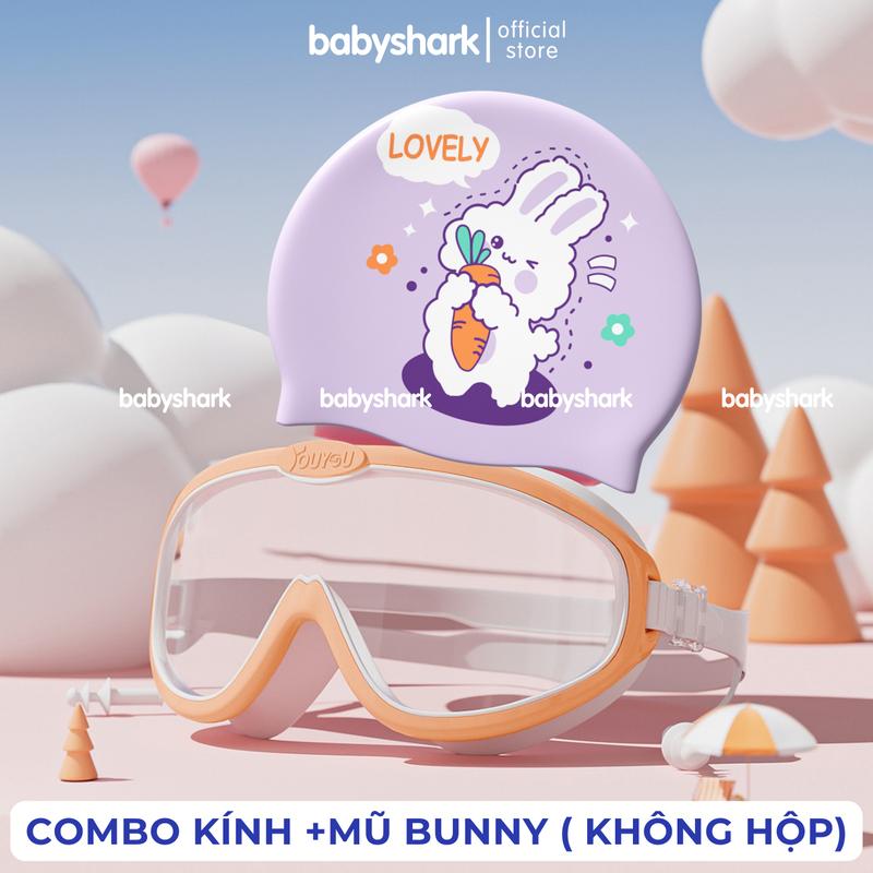Combo Kính Bơi Trẻ Em, Mũ Bơi Trẻ Em Youyou Chính Hãng Dạng Túi kèm Nút Bịt Tai Và Chống Sương Mù 7