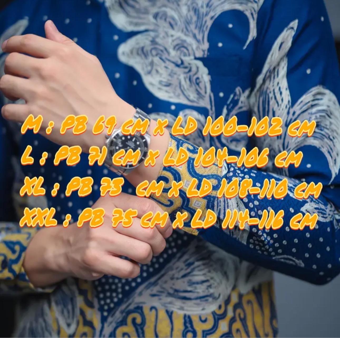 BARA HITAM Kemeja batik pria premium lengan panjang furing hero Kain Katun Slimfit