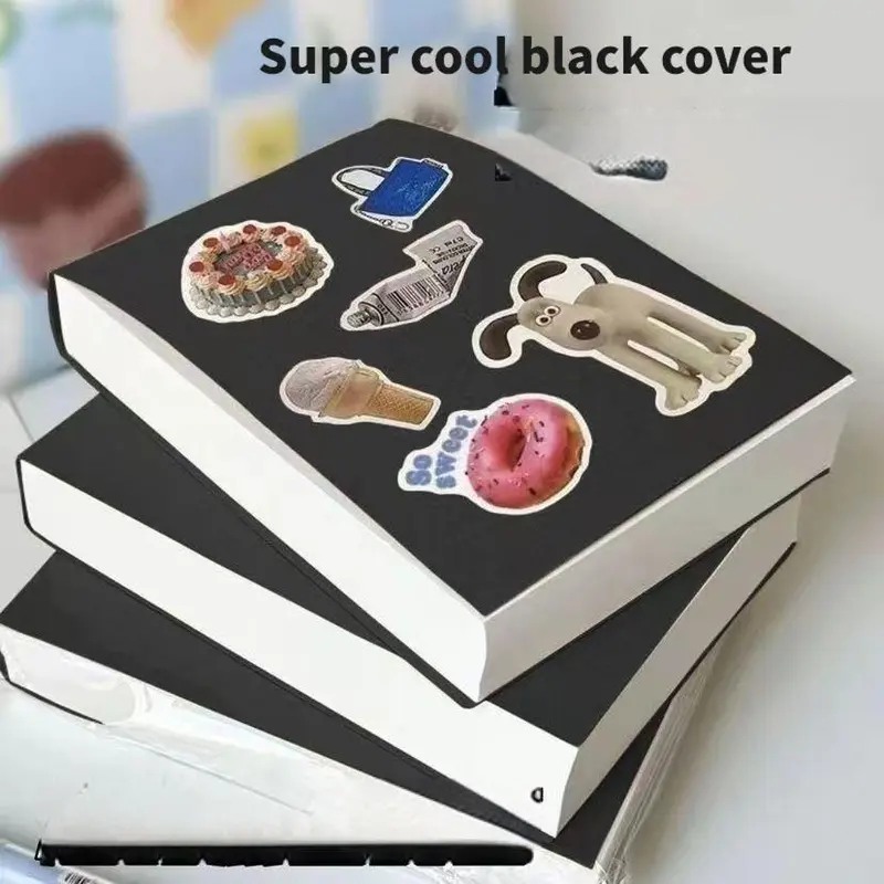 A6 Portable Blank Sketchbook, 1 Count 200 Sheets Thickened Graffiti Sketchbook, Tearable Drawing Paper Sketchbook for Students School Office 4